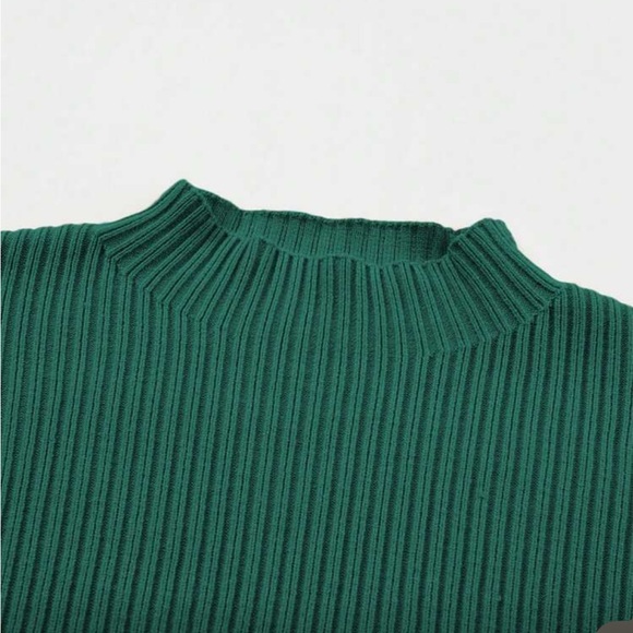 Classic Minimalist Pocket Cowl Neck Batwing Knit Top Sweater Wine Burgundy - Picture 11 of 16